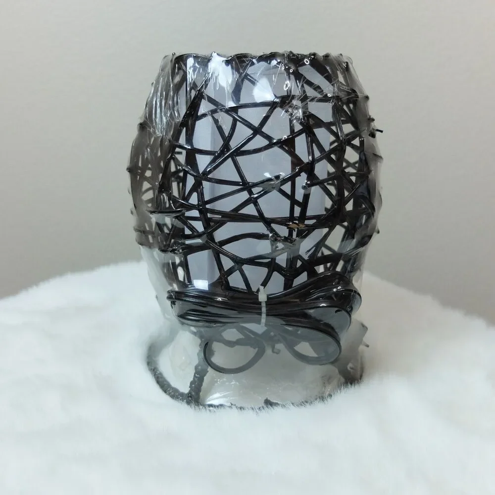 Handmade Wicker Rattan Table Lamp Night Light NWOT